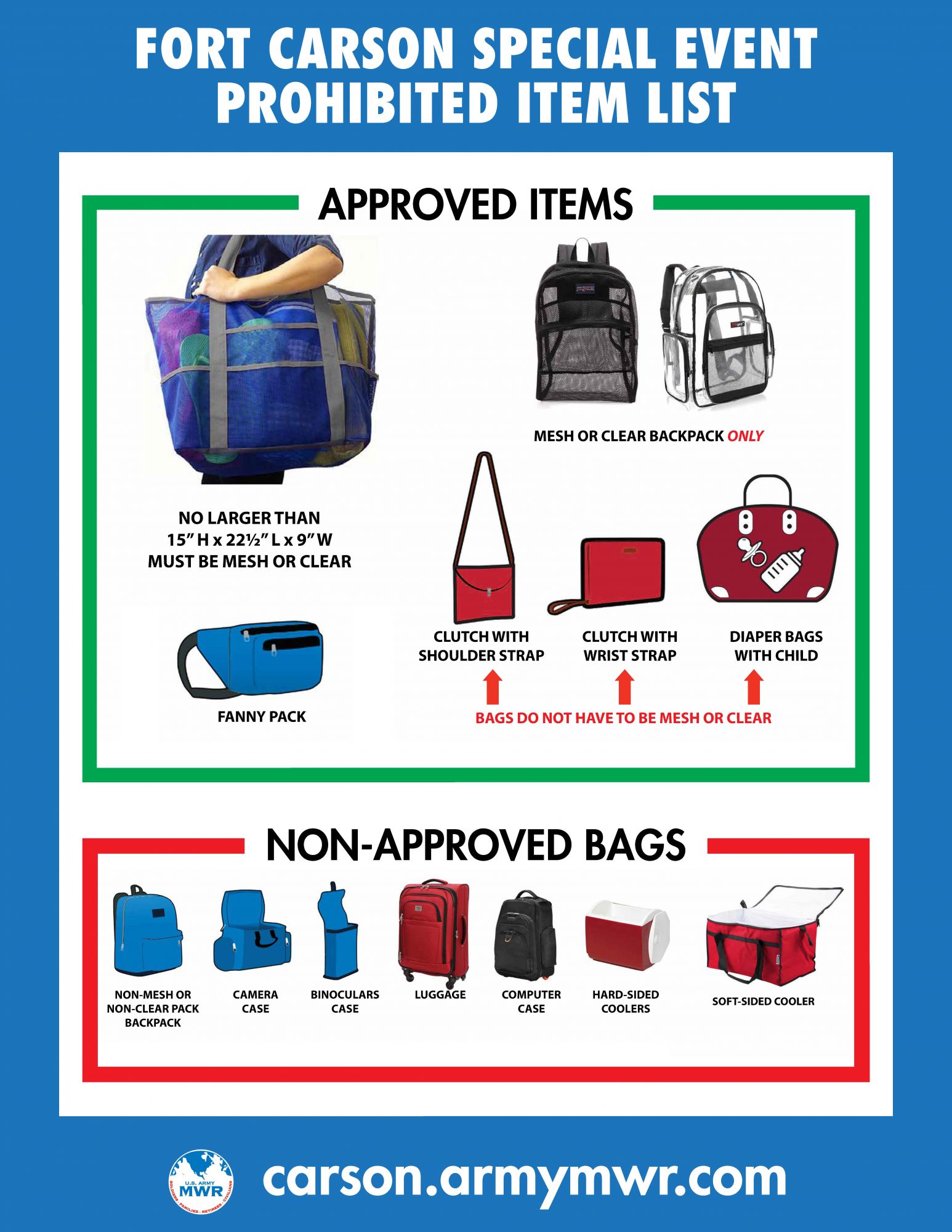 Event Bag Policy