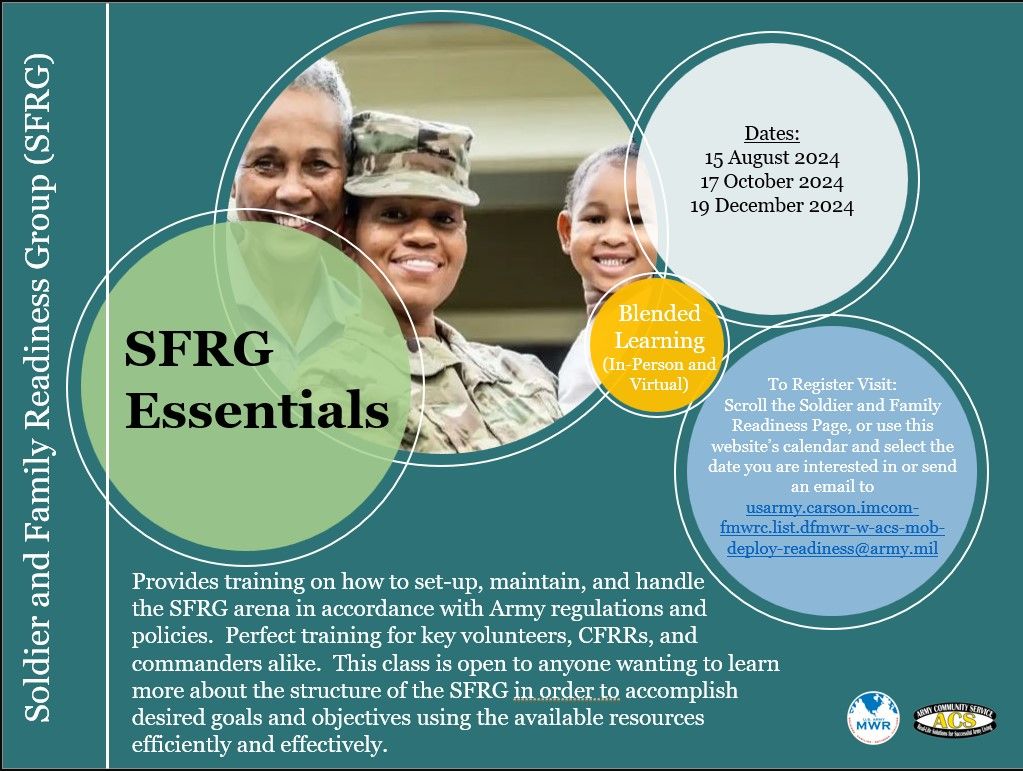 SFRG Essentials Training