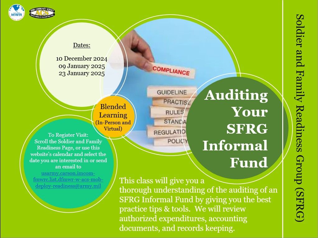 Auditing Your SFRG Informal Fund