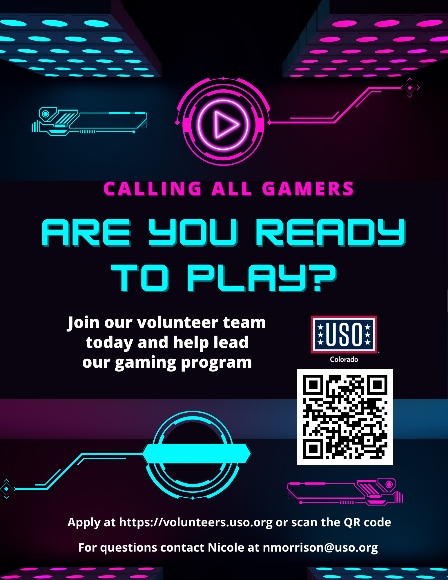 USO--Lead Gamer Volunteer Position